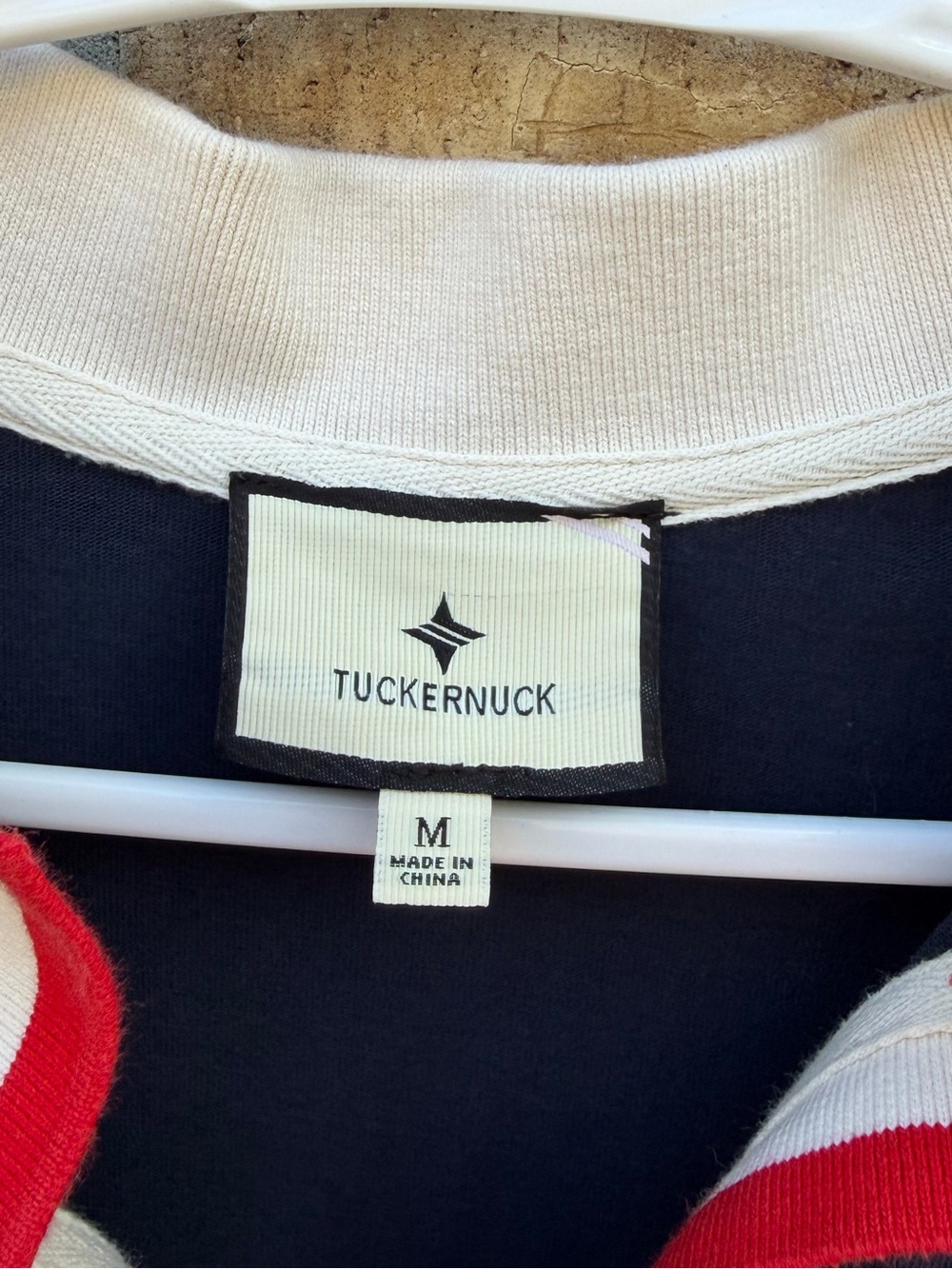Tuckernuck Hutton Polo Mini Dress Size M Short Sleeve Navy Red & White Trim EUC - Picture 3 of 13